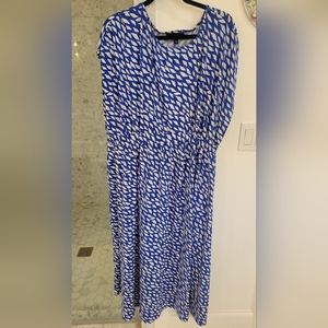 14/16 Eloquii.Blue and White Maxi Dress